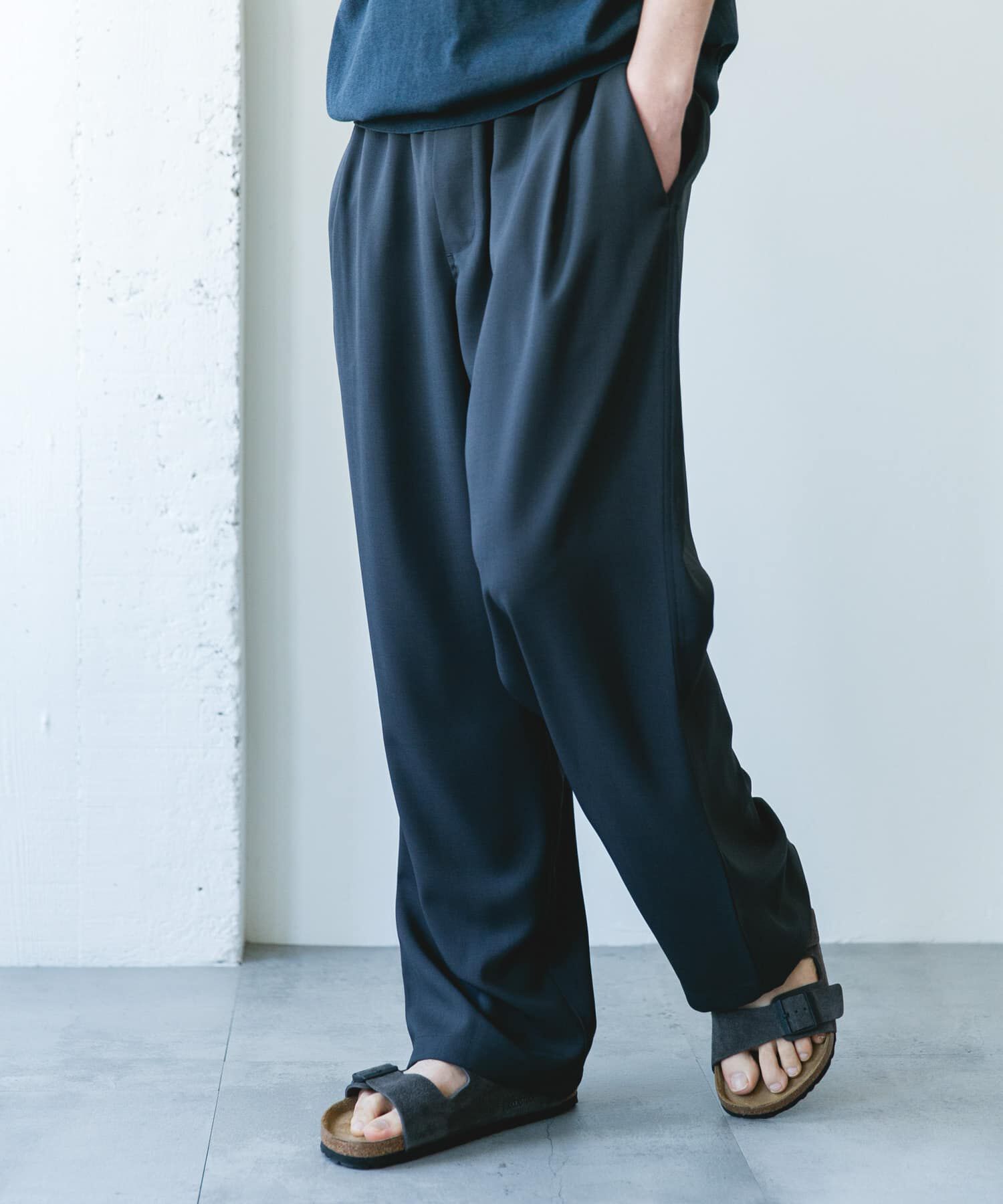 URBAN RESEARCH DOORS「トロピカルライク イージーパンツ」|その他|チャコールグレー