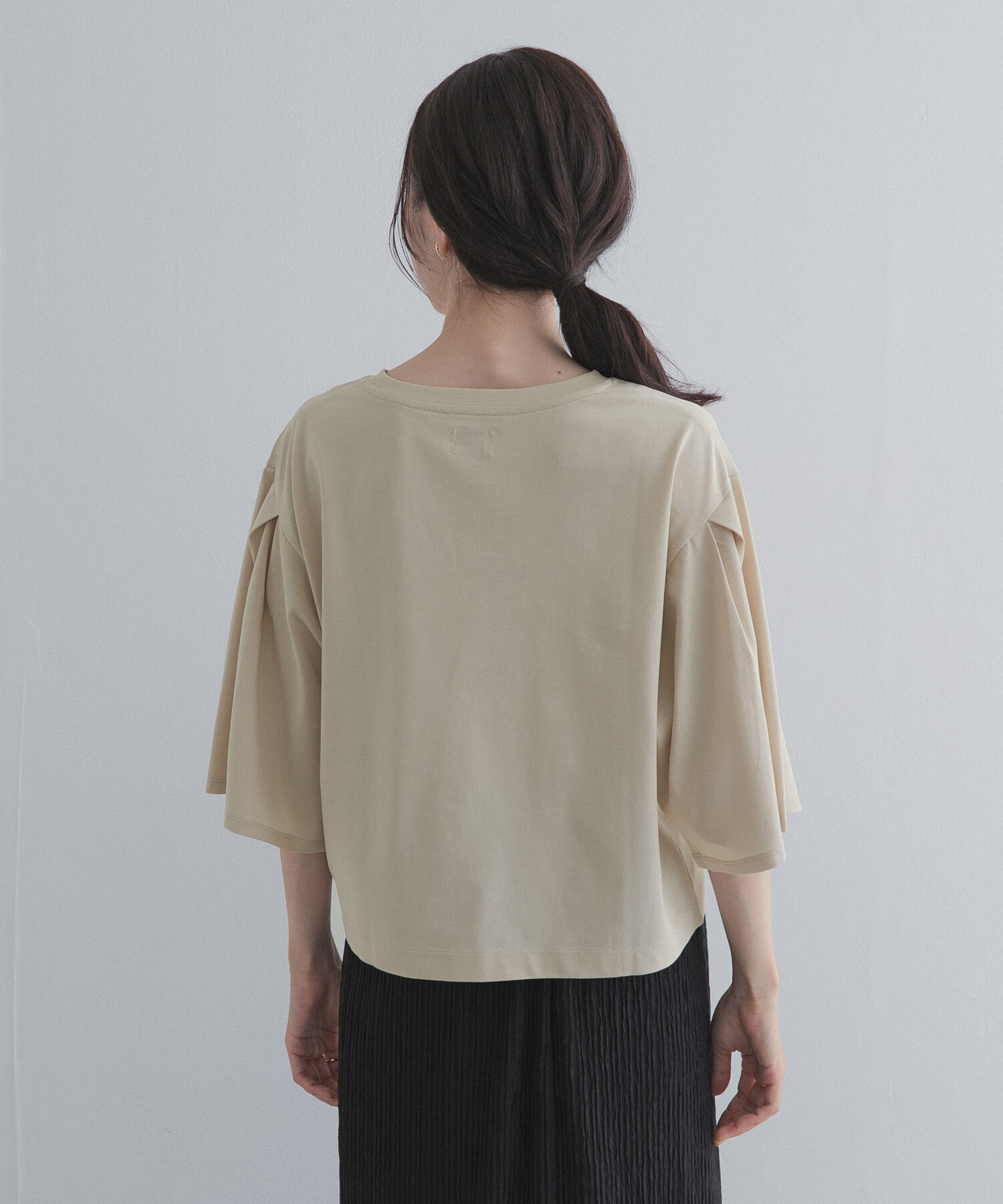 URBAN RESEARCH DOORS「シルケットクロップドプルオーバー」|Tシャツ・カットソー|