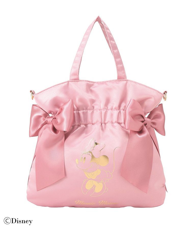 Maison de FLEUR「Minnie Mouse/ダブルリボン2Wayトート」|トートバッグ|