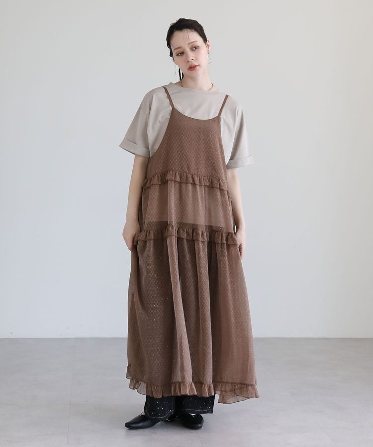 Green Parks「・Petit Fleur シアーティアードキャミワンピ」|ワンピース|