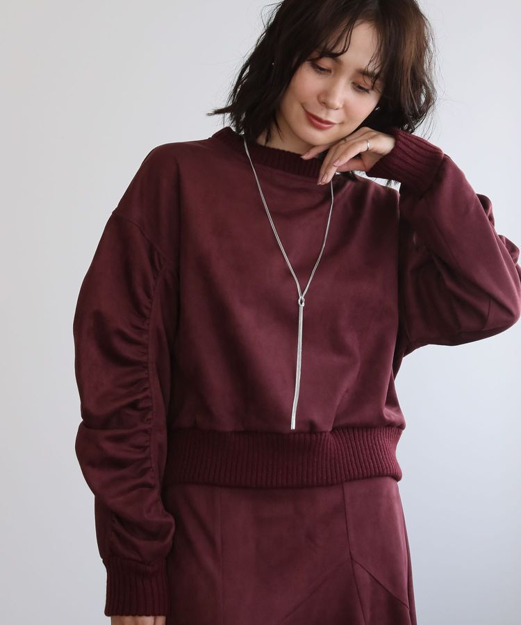 Green Parks「・ELENCARE DUE スエードポンチプルオーバー」|Tシャツ・カットソー|Bordeaux