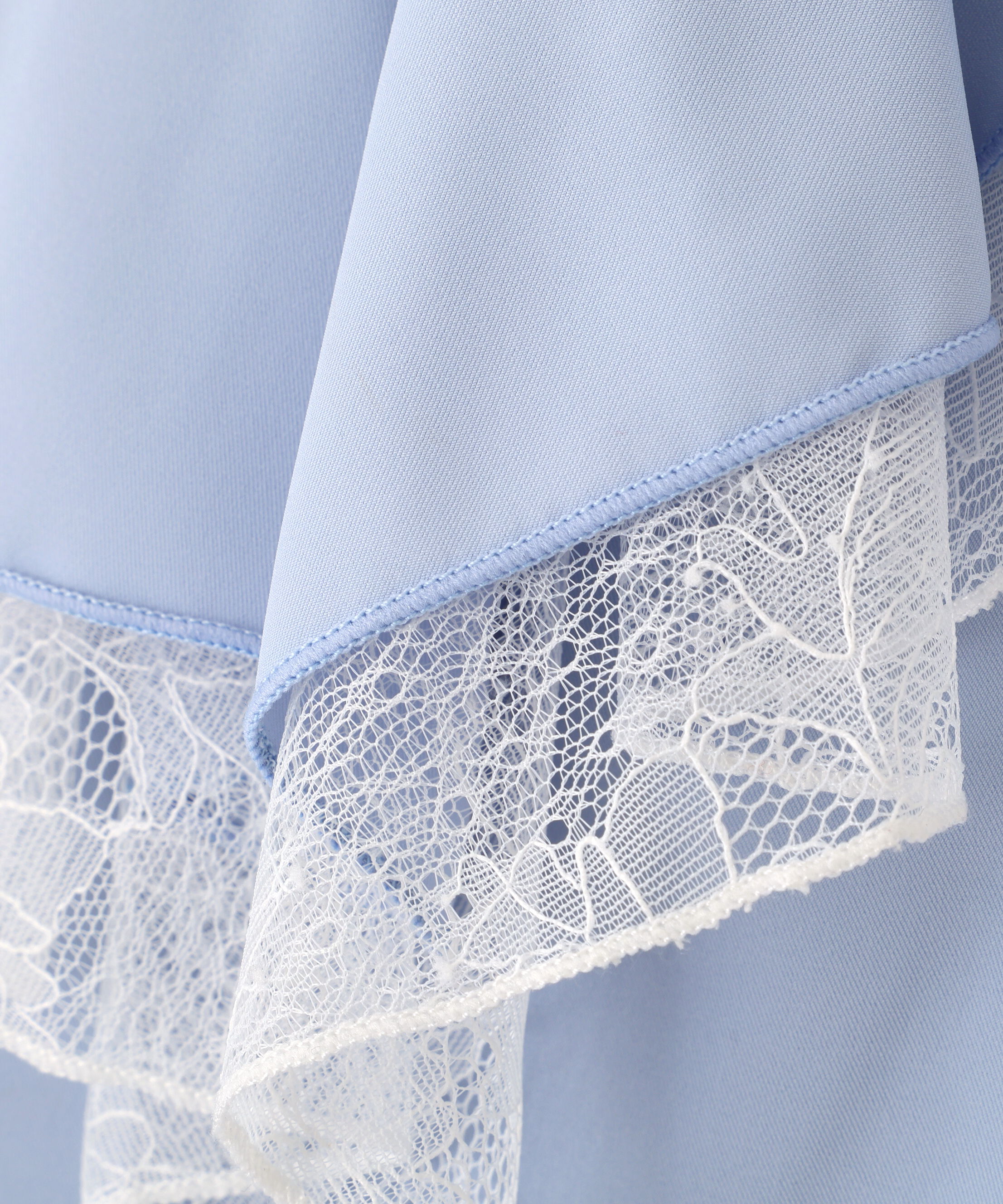  「ビッグカラーレースレイヤードブラウス」|シャツ・ブラウス|
