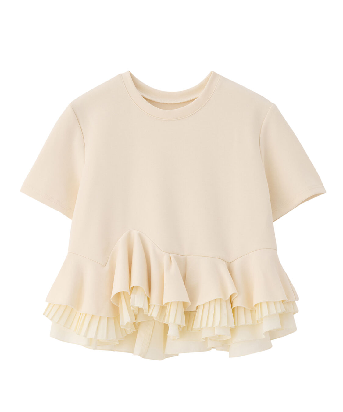 COCO DEAL「ランダムフリルペプラムトップス」|Tシャツ・カットソー|