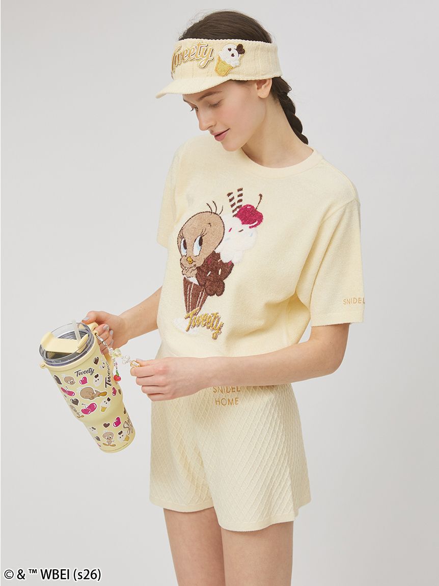 SNIDEL HOME「【Tweety】ワッフルコーンニットショートパンツ」|ルームウェア|
