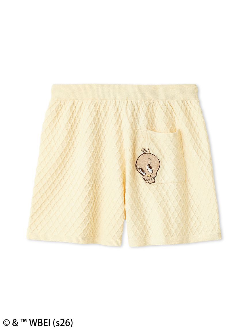 SNIDEL HOME「【Tweety】ワッフルコーンニットショートパンツ」|ルームウェア|