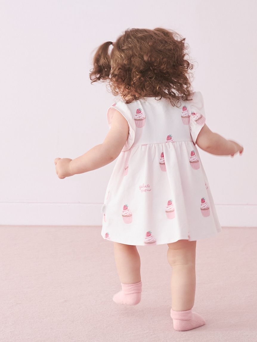GELATO PIQUE KIDS & BABY「【BABY】カップケーキ柄ロンパース」|ロンパース|