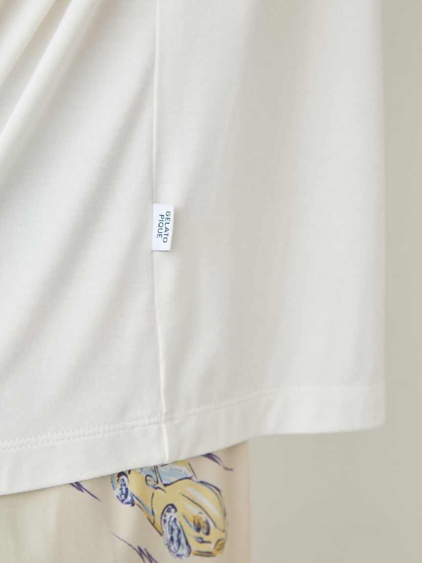 GELATO PIQUE HOMME「【HOMME】【接触冷感】スタービークルワンポイントTシャツ」|ルームウェア|