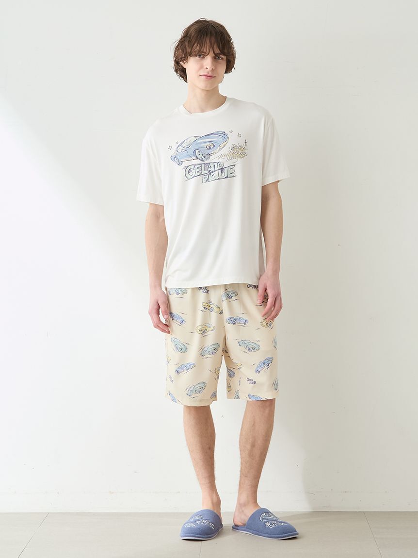 GELATO PIQUE HOMME「【HOMME】【接触冷感】スタービークルワンポイントTシャツ」|ルームウェア|