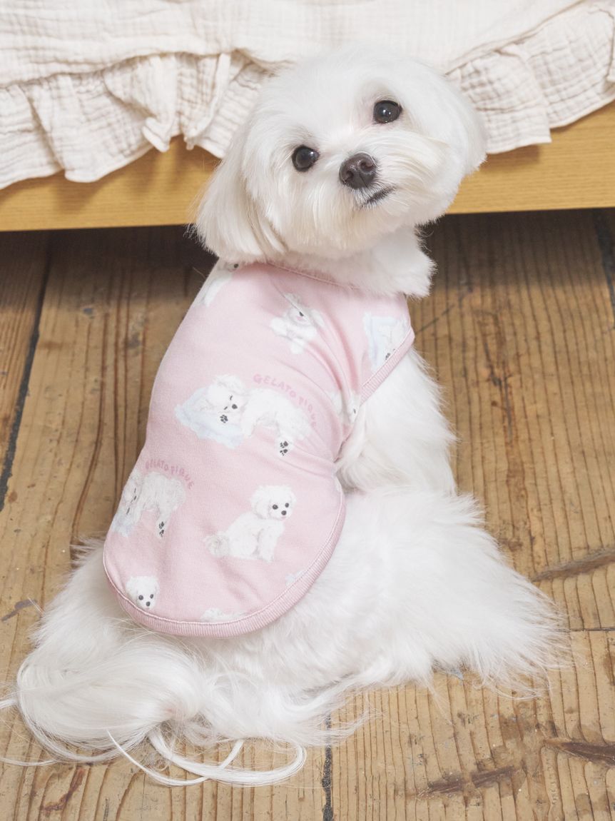  GELATO PIQUE CAT&DOG「【CAT&DOG】マルチーズ柄カットソープルオーバー」|その他|PNK