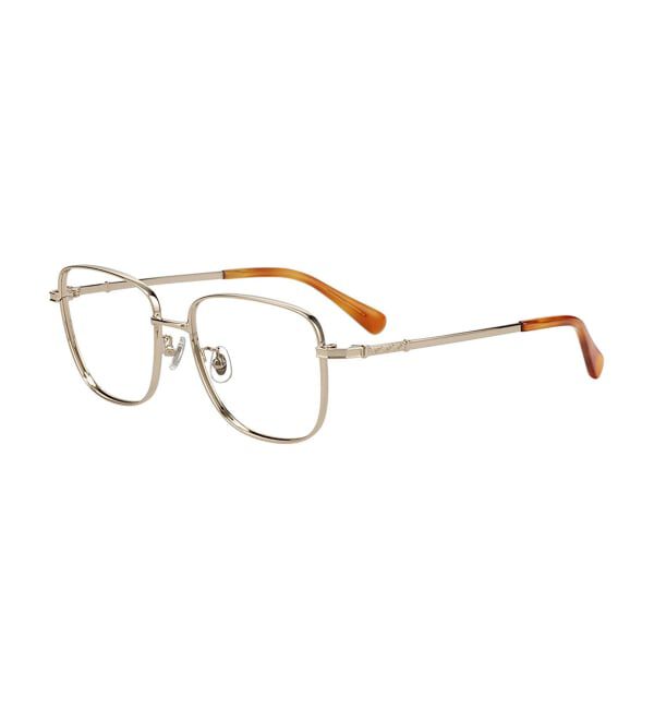  「Zoff｜CLASSIC メガネ | 四角 メタルフレーム グランパコア 伊達メガネ 度付き   レンズ交換券付」|メガネ|