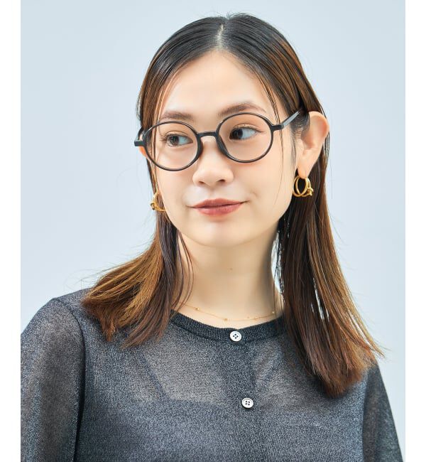  「ラウンド型 メガネ | 丸型 眼鏡 伊達メガネ 度付きメガネ  Zoff｜FASHION  レンズ交換券付」|メガネ|ブラウン1