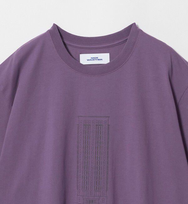 NICE WEATHER「＜NICE WEATHER＞ホテルプリント Tシャツ」|Tシャツ・カットソー|