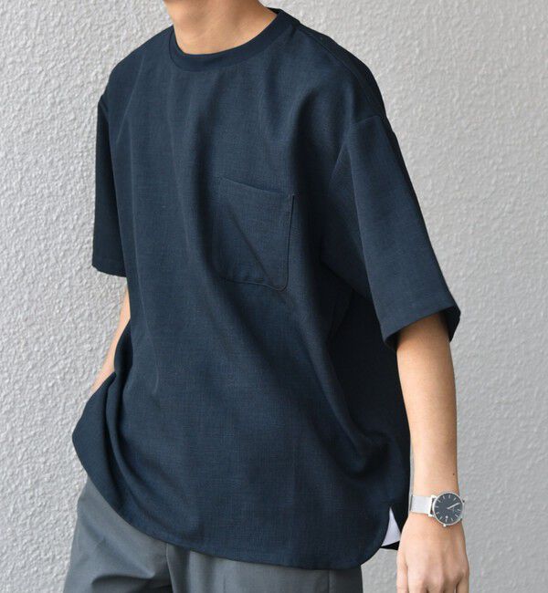 SHIPS any「SHIPS any:〈洗濯機可能〉ラウンド フェイク レイヤード Tシャツ(セットアップ対応) 25SS◇」|Tシャツ・カットソー|