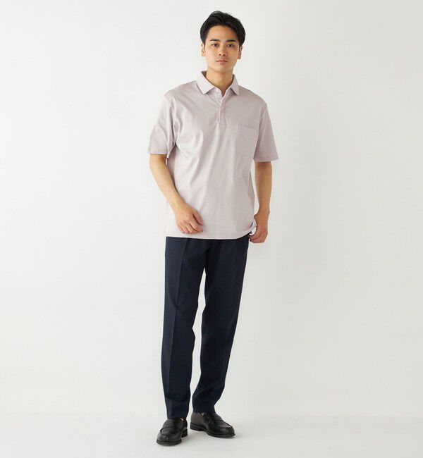 SHIPS Colors 「SHIPS Colors:〈接触冷感・抗菌防臭〉シルケット スムース ポロシャツ」|ポロシャツ|