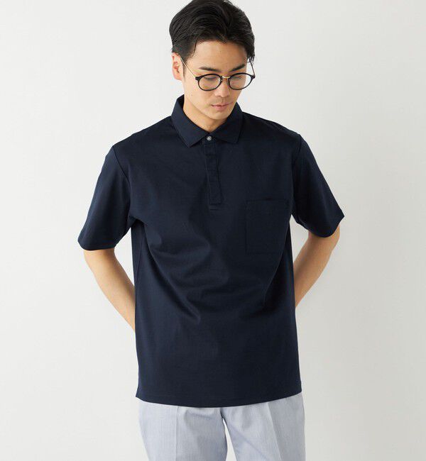 SHIPS Colors 「SHIPS Colors:〈接触冷感・抗菌防臭〉シルケット スムース ポロシャツ」|ポロシャツ|