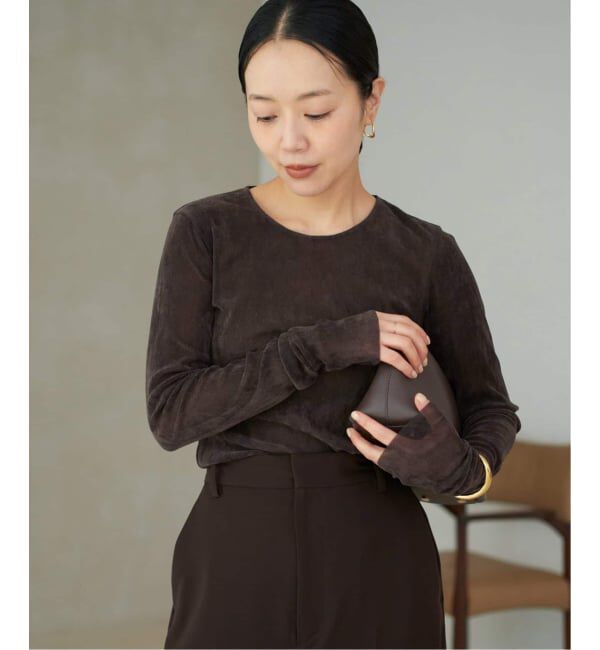 Plage「《追加予約》Flocky Mesh ロンT」|Tシャツ・カットソー|