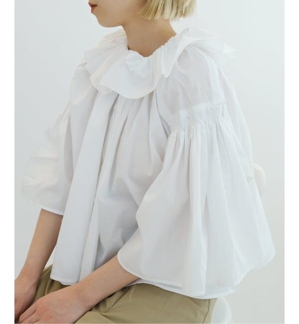 IENA LA BOUCLE「BARBARA PALA バルバラ パラ adelasia mini シャツ」|シャツ・ブラウス|ホワイト