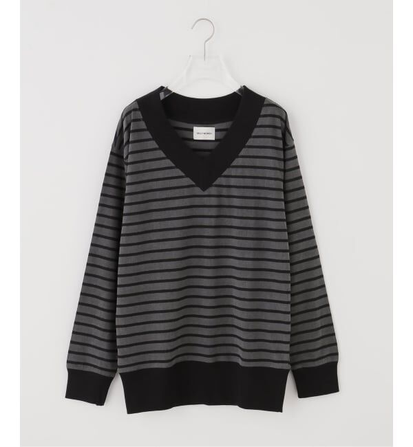 PULP「【Geek Office / ギークオフィス】MILLO WOMEN / V-Neck Scarf Loose T-Shirts」|Tシャツ・カットソー|