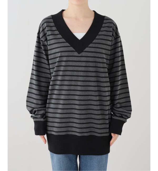 PULP「【Geek Office / ギークオフィス】MILLO WOMEN / V-Neck Scarf Loose T-Shirts」|Tシャツ・カットソー|