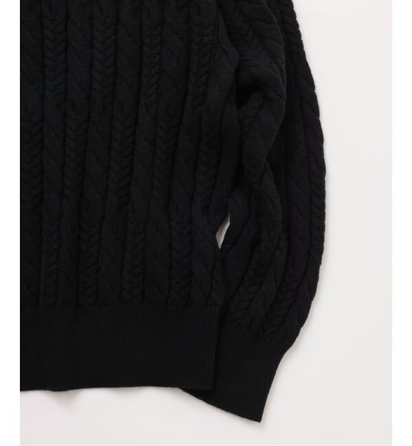 JOURNAL STANDARD「《予約》【FOLL / フォル】cotton cashmere cable sweater」|ニット・セーター|