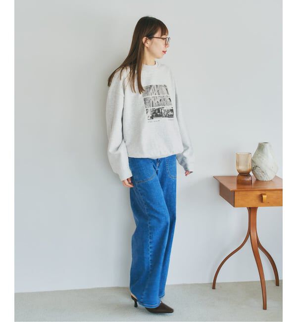 U by SPICK&SPAN「《予約》photo print スウェット」|スウェット・ジャージ|