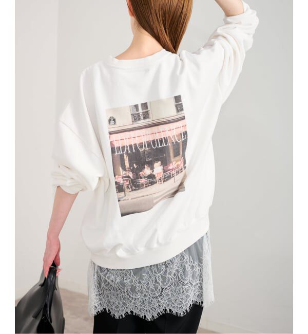 U by SPICK&SPAN「《予約》photo print スウェット」|スウェット・ジャージ|