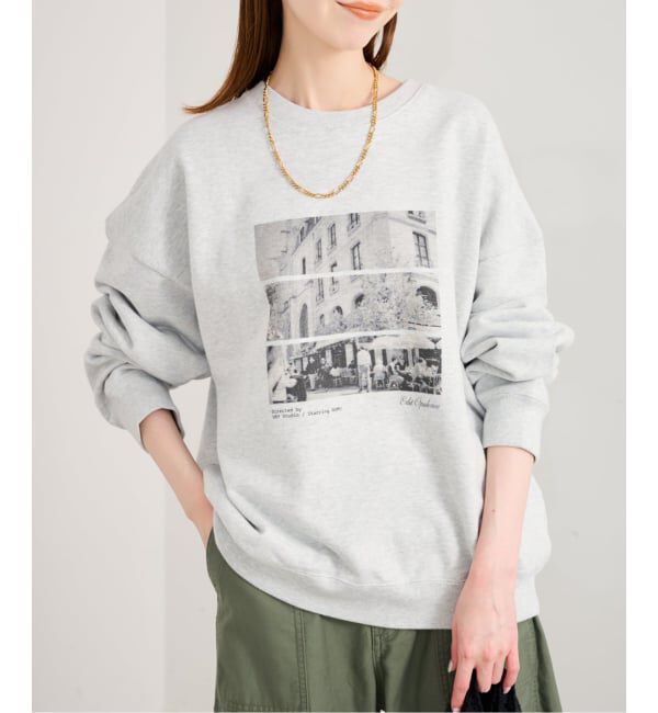 U by SPICK&SPAN「《予約》photo print スウェット」|スウェット・ジャージ|