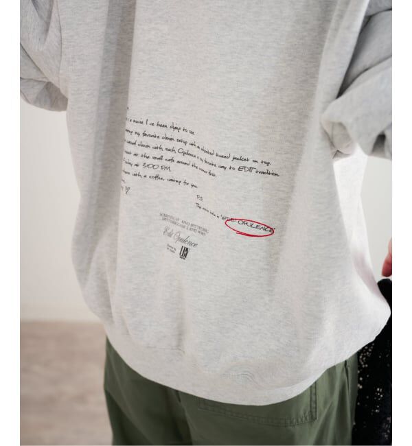 U by SPICK&SPAN「《予約》photo print スウェット」|スウェット・ジャージ|