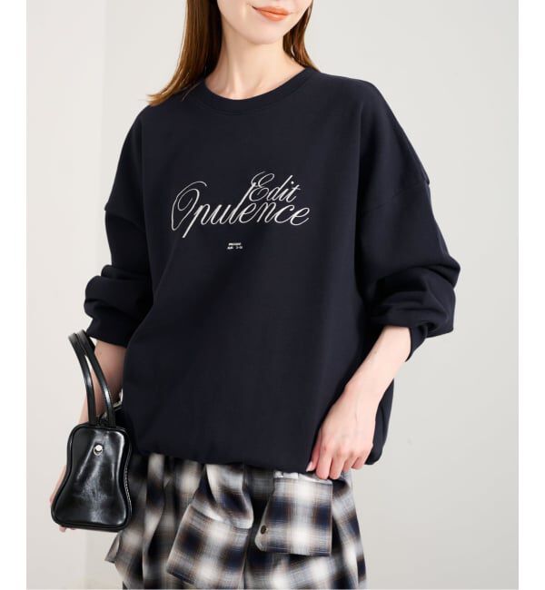 U by SPICK&SPAN「《予約》photo print スウェット」|スウェット・ジャージ|ネイビー