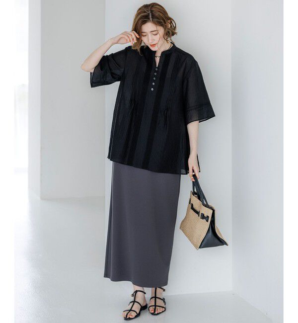 23区「【WEB&一部店舗限定】はしごレース シアー トップス」|シャツ・ブラウス|