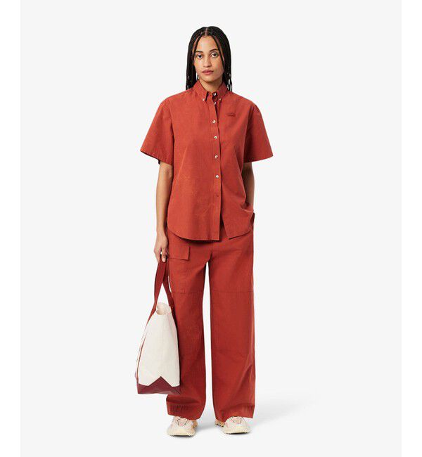 LACOSTE「レディース L003 NEO SHOT 125 1 SFA ビッグメッシュ ハイテクスニーカー」|スニーカー|