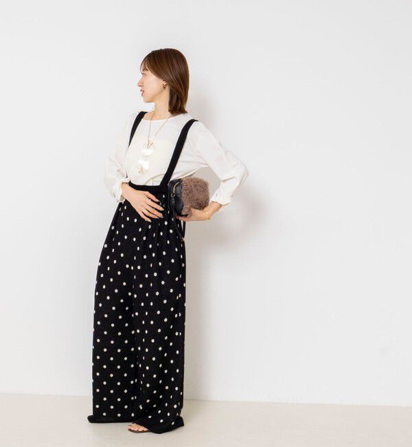 Rie Miller「《UVカット/接触冷感/防シワ》ウォッシャブルツイストスリーブプルオーバー」|Tシャツ・カットソー|