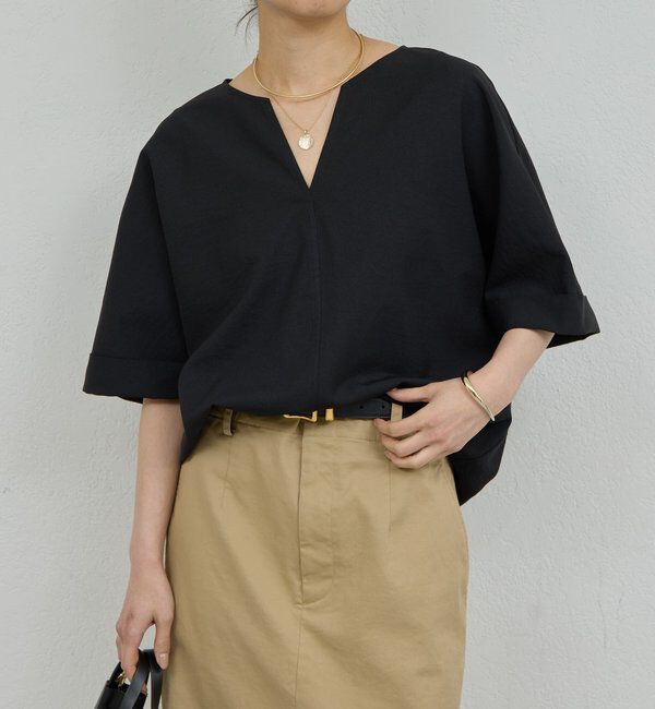 「【WEB限定】スキッパーブラウス」|シャツ・ブラウス|