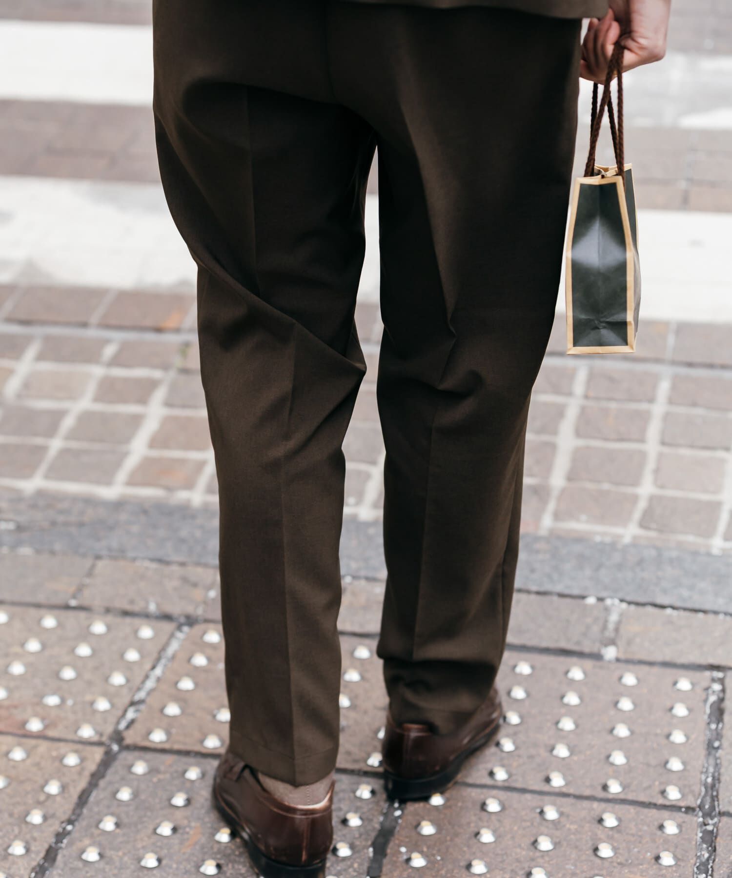 URBAN RESEARCH DOORS「LIFE STYLE TAILOR　リネンライクコンフォータブルパンツ」|スラックス|
