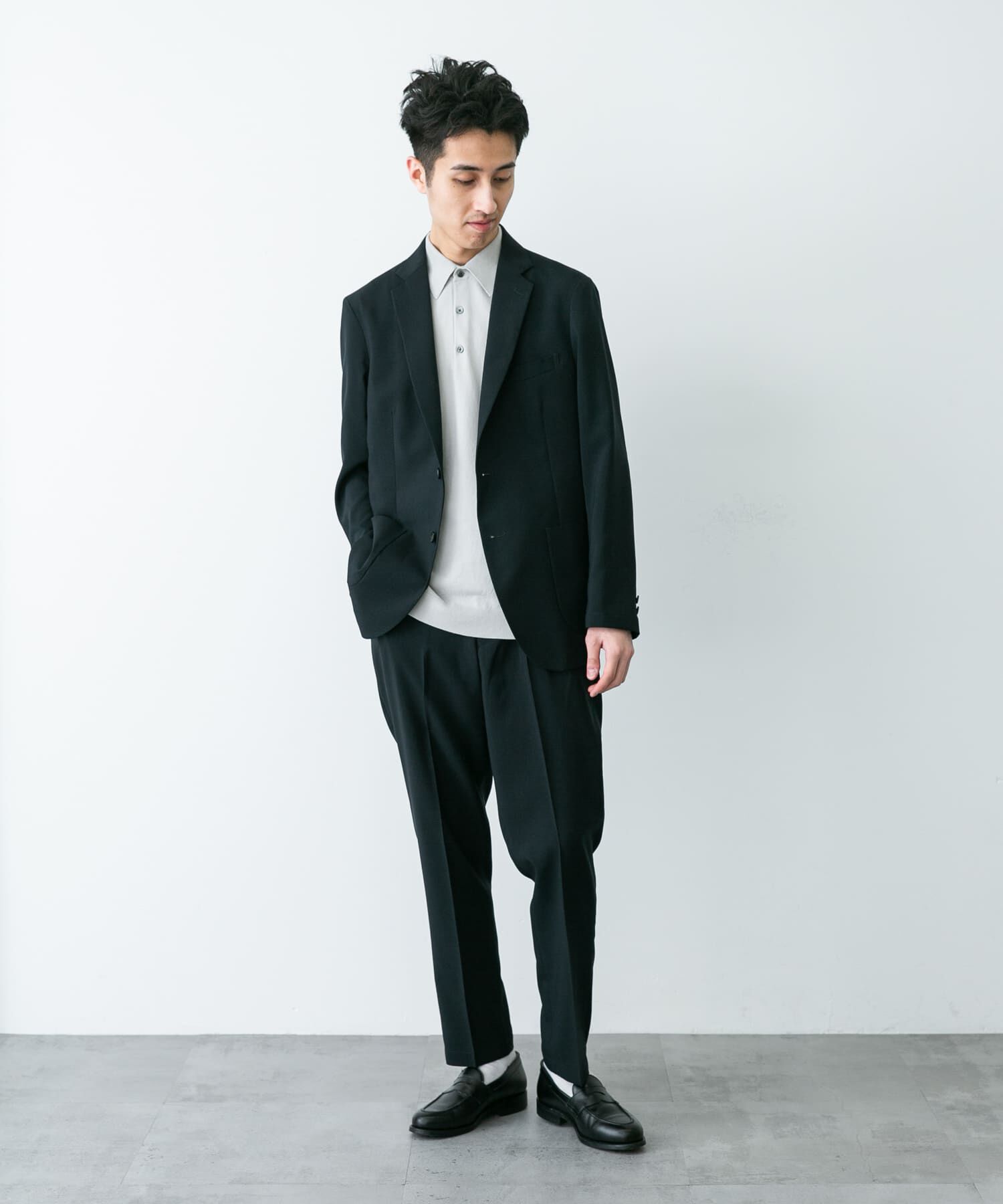 URBAN RESEARCH DOORS「LIFE STYLE TAILOR　リネンライクコンフォータブルパンツ」|スラックス|