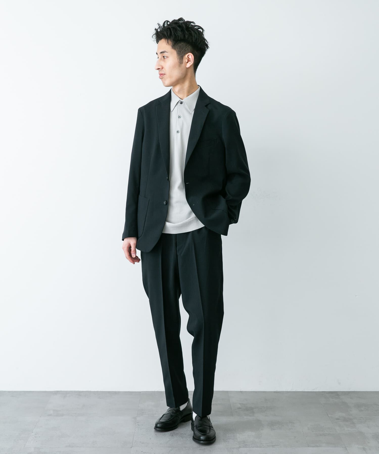 URBAN RESEARCH DOORS「LIFE STYLE TAILOR　リネンライクコンフォータブルパンツ」|スラックス|