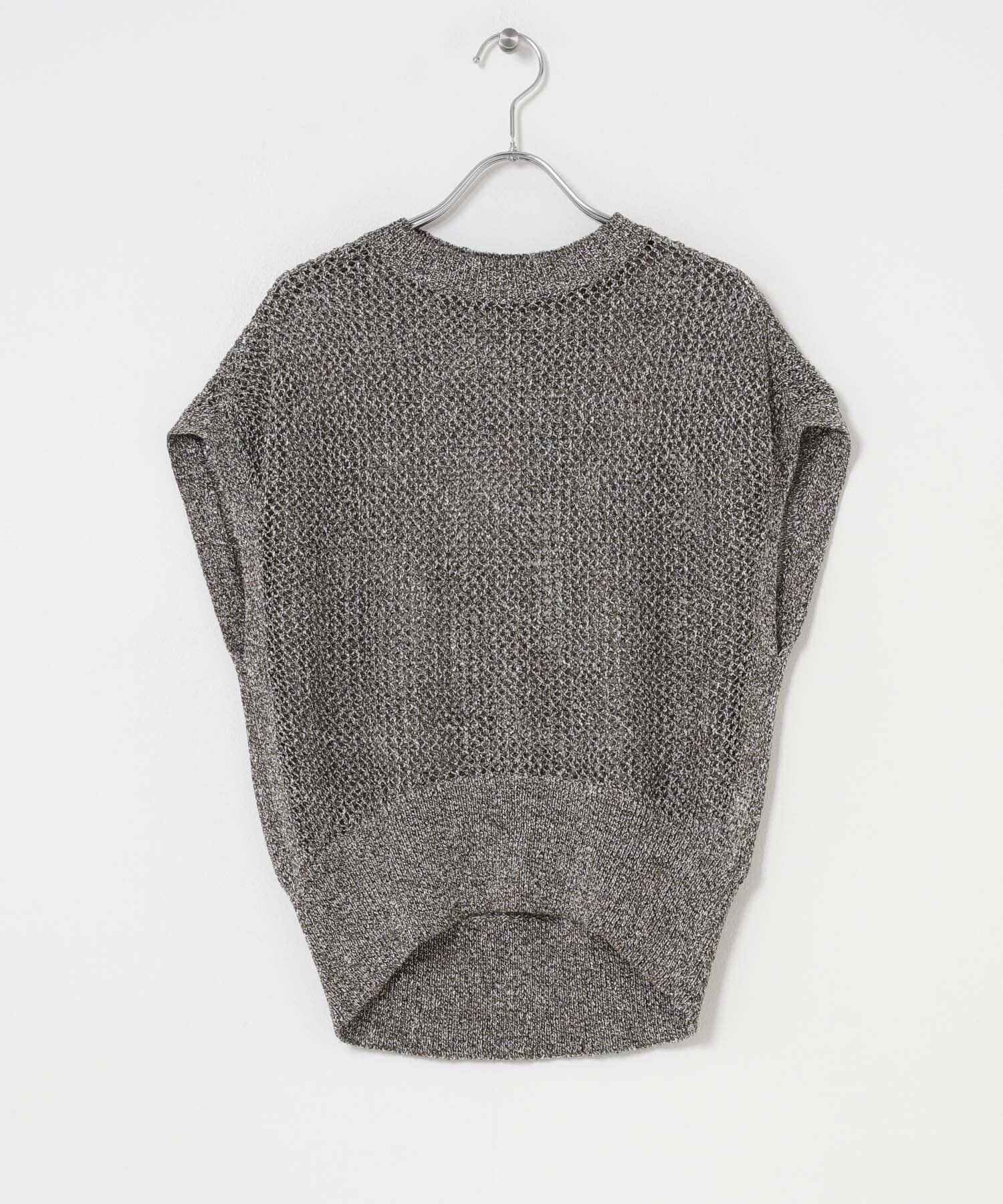 URBAN RESEARCH ROSSO「ELENDEEK　MELANGE MESH KNIT」|ベスト・ジレ|グレー系その他