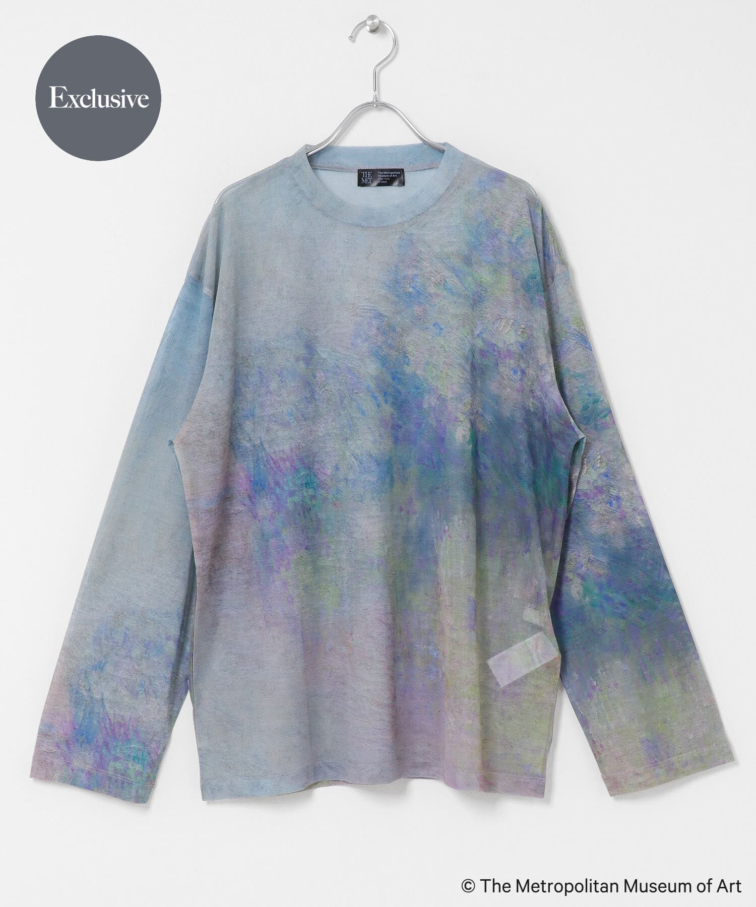 SENSE OF PLACE by URBAN RESEARCH「『別注』The Met&times;SENSE OF PLACE　シアーロングTシャツ(モネ)」|Tシャツ・カットソー|ライトピンク