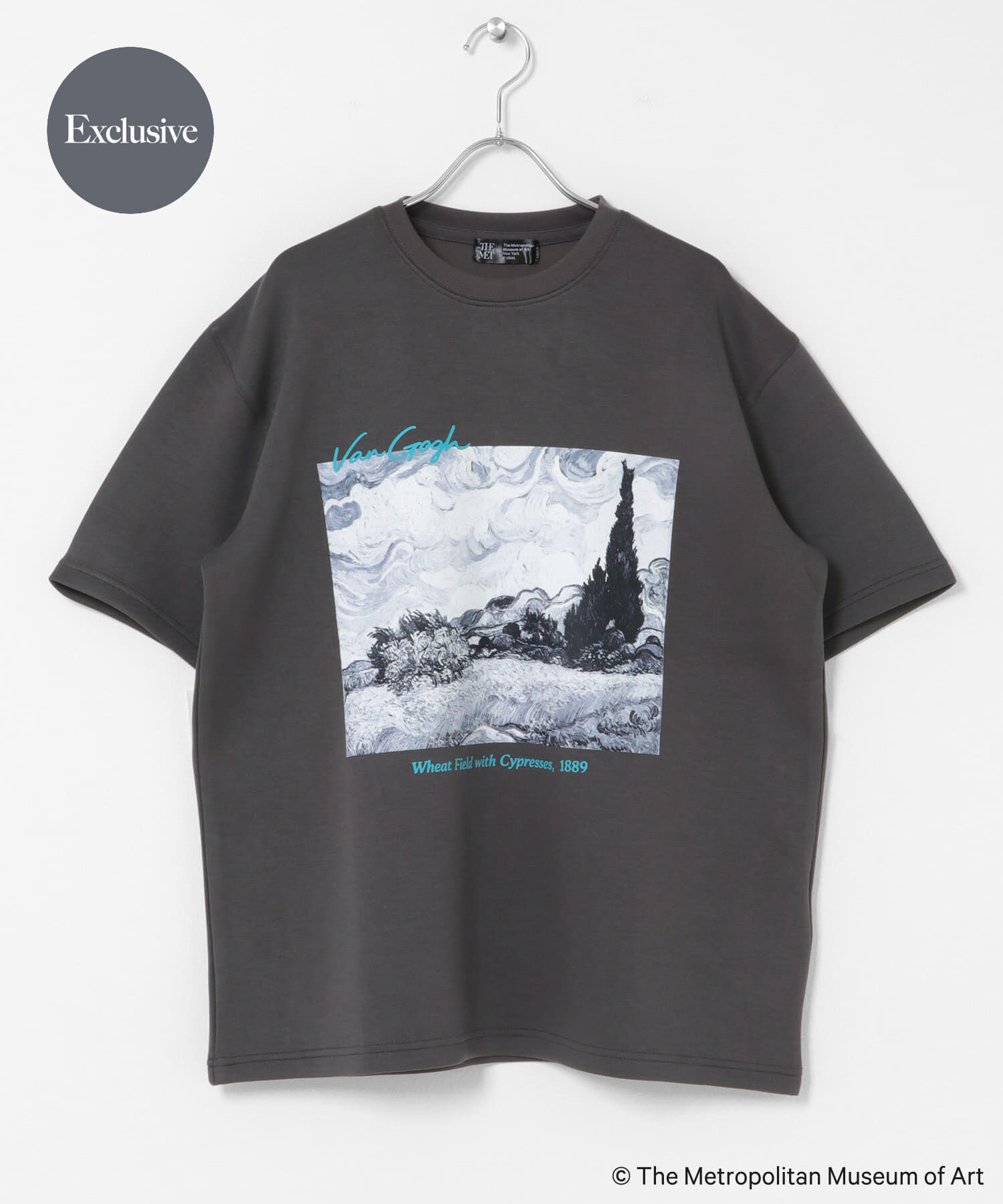 SENSE OF PLACE by URBAN RESEARCH「『別注』『イージーケア/接触冷感』The Met&times;SENSE OF PLACE　S/S T-SHIRTS(Gogh)B」|Tシャツ・カットソー|チャコールグレー