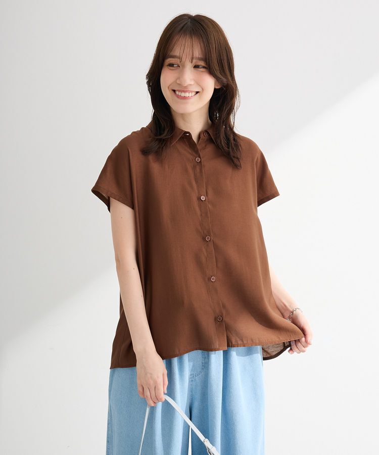 Green Parks「SET2点刺しゅうキャミ+シャツ」|シャツ・ブラウス|