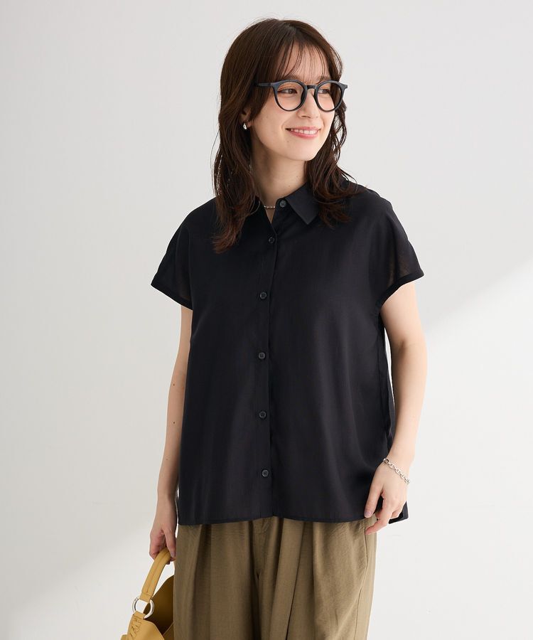 Green Parks「SET2点刺しゅうキャミ+シャツ」|シャツ・ブラウス|