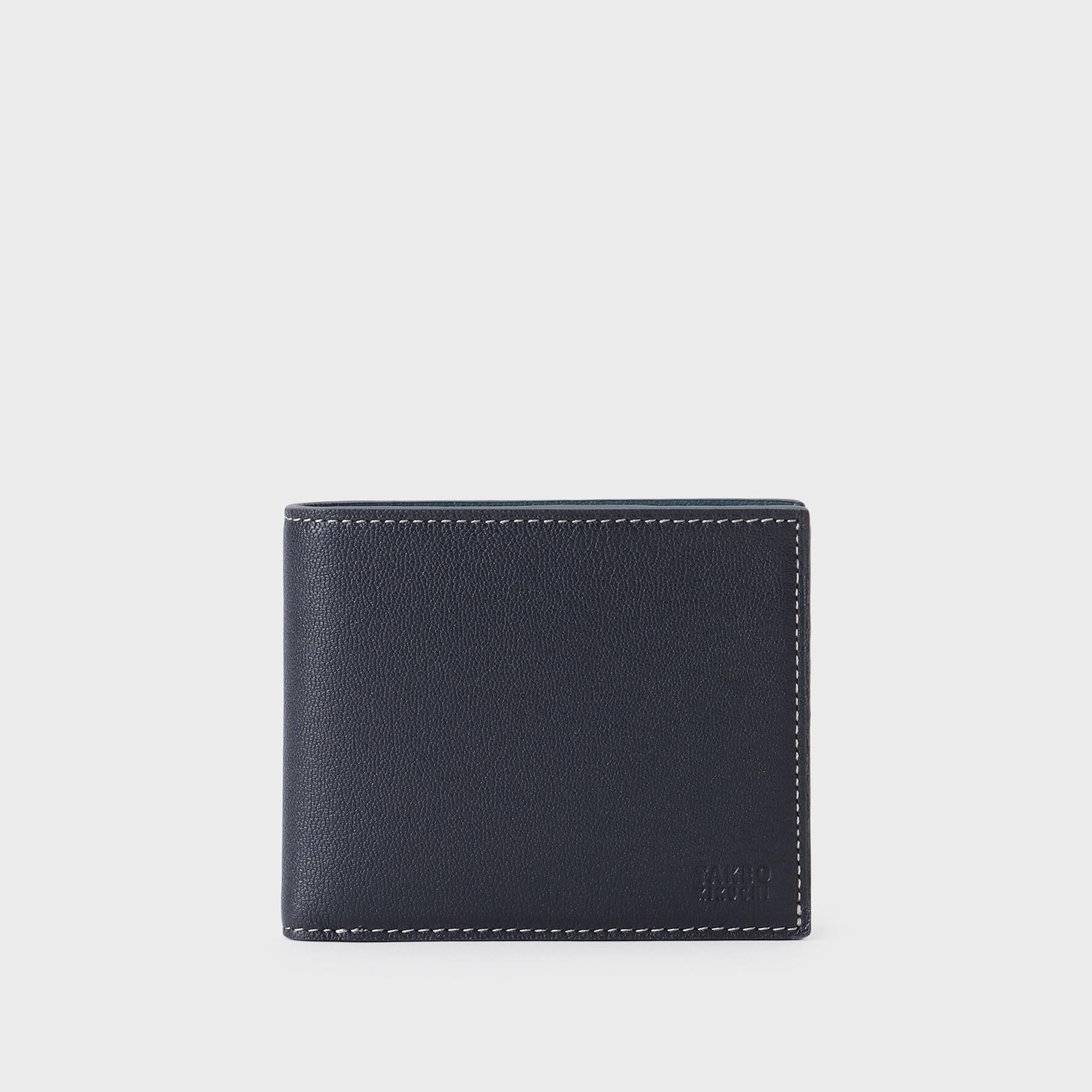 TAKEO KIKUCHI「ゴートスキン 2つ折り財布」|財布|ネイビー(594)