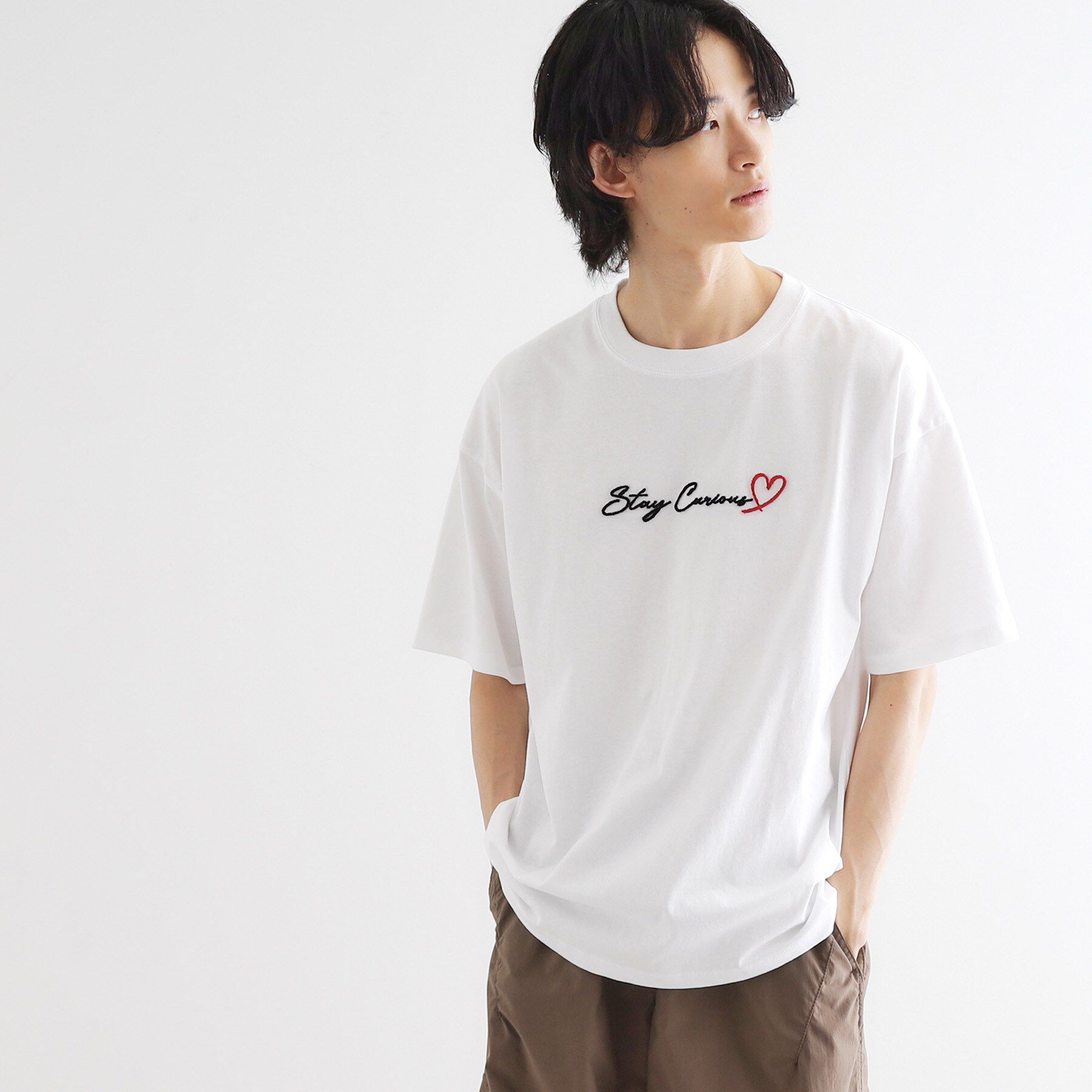 tk.TAKEO KIKUCHI「ハート＆フラワーTシャツ」|Tシャツ・カットソー|
