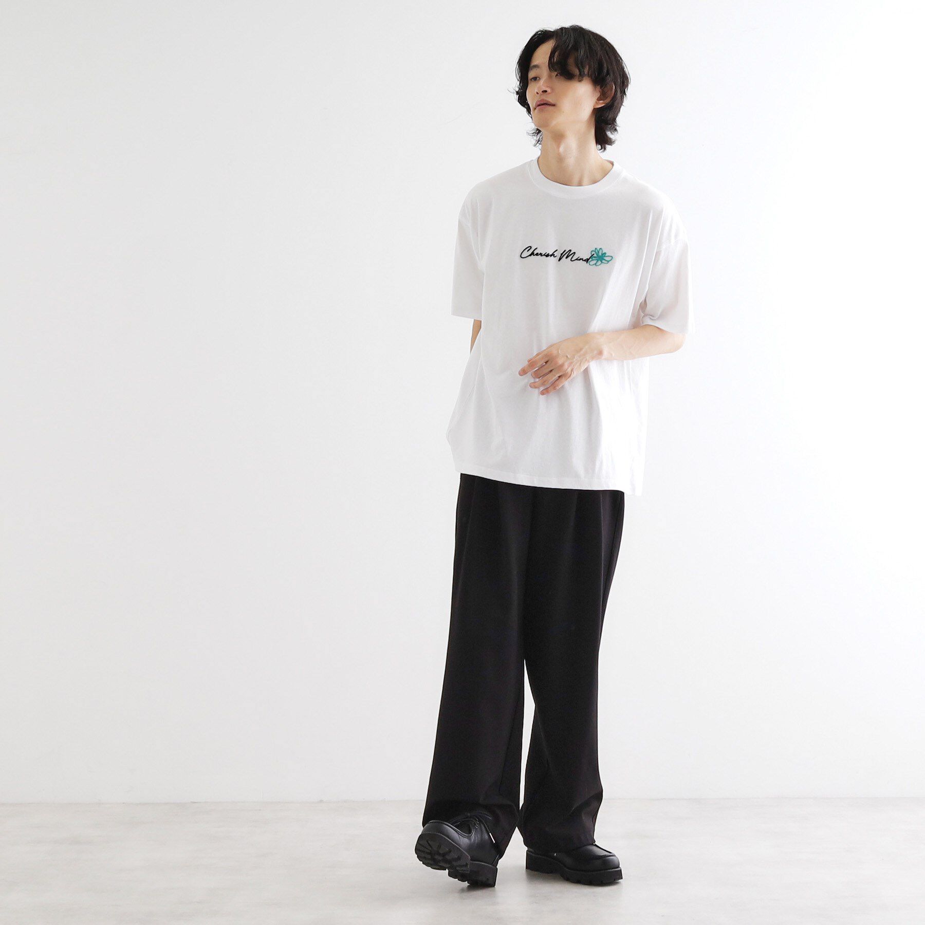 tk.TAKEO KIKUCHI「ハート＆フラワーTシャツ」|Tシャツ・カットソー|