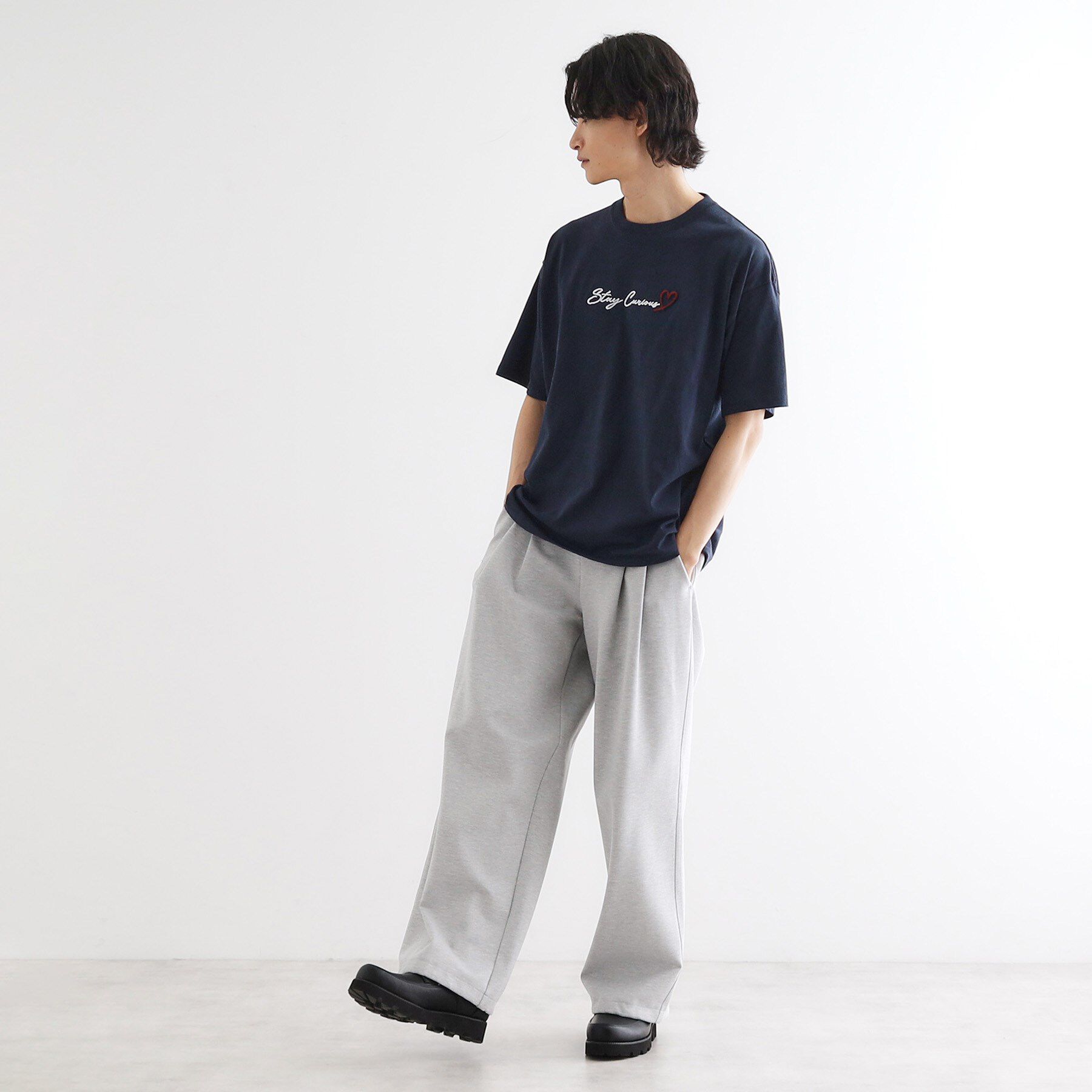 tk.TAKEO KIKUCHI「ハート＆フラワーTシャツ」|Tシャツ・カットソー|