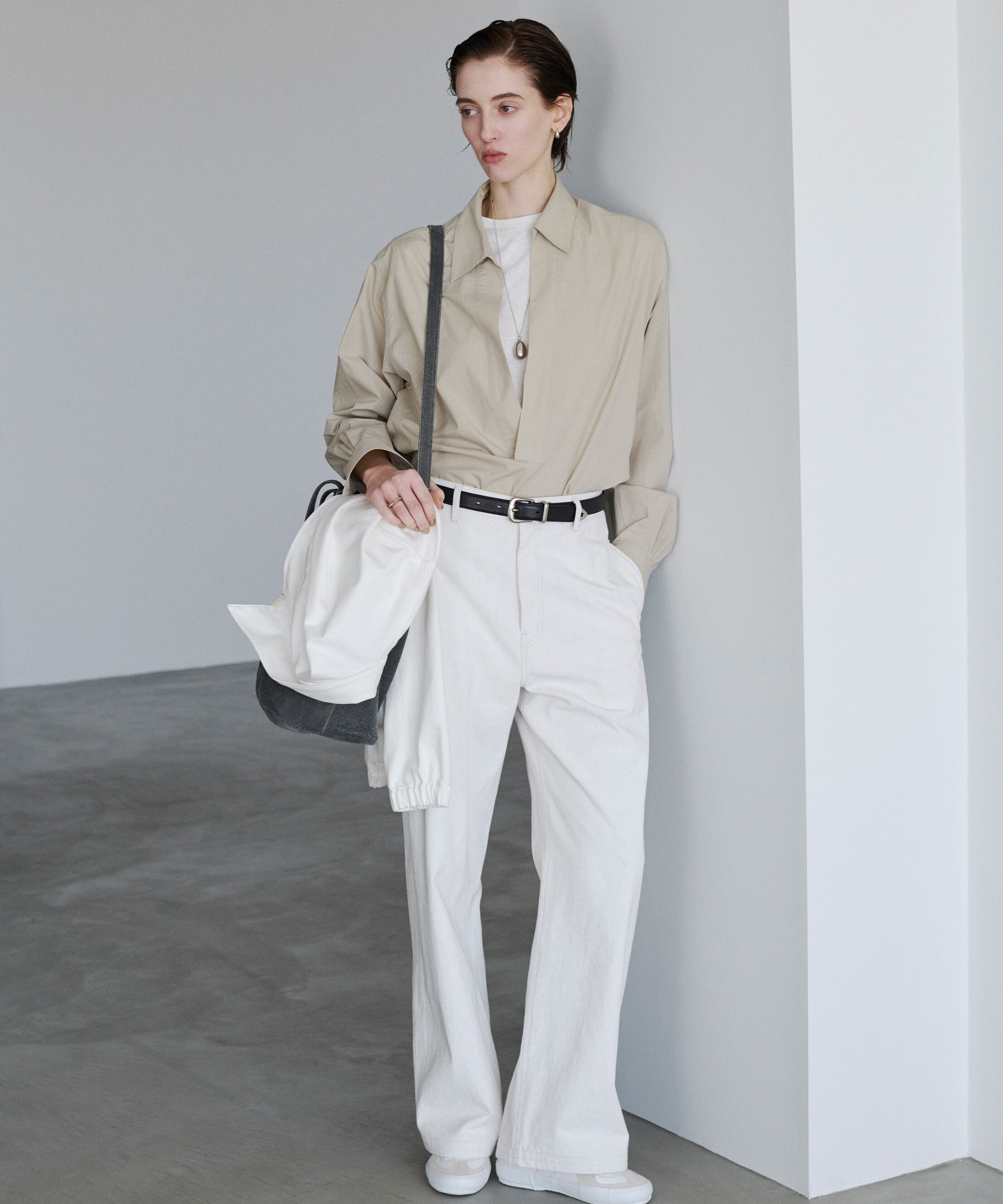 YLEVE 「YLEVE / COTTON SILK TYPEWRITER SKIPPER SHIRT」|シャツ・ブラウス|