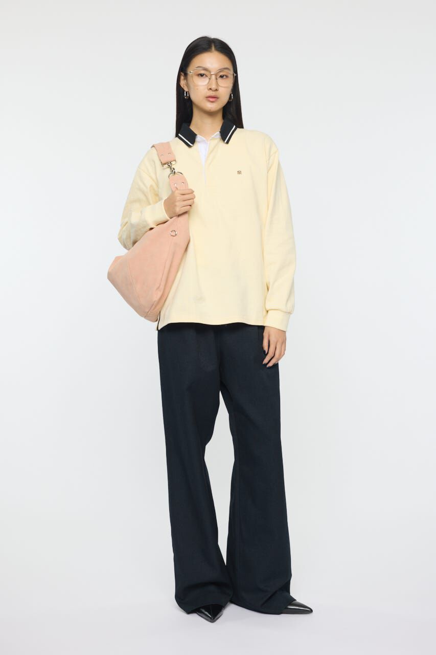 MOUSSY「OVER POLO L/S シャツ」|Tシャツ・カットソー|