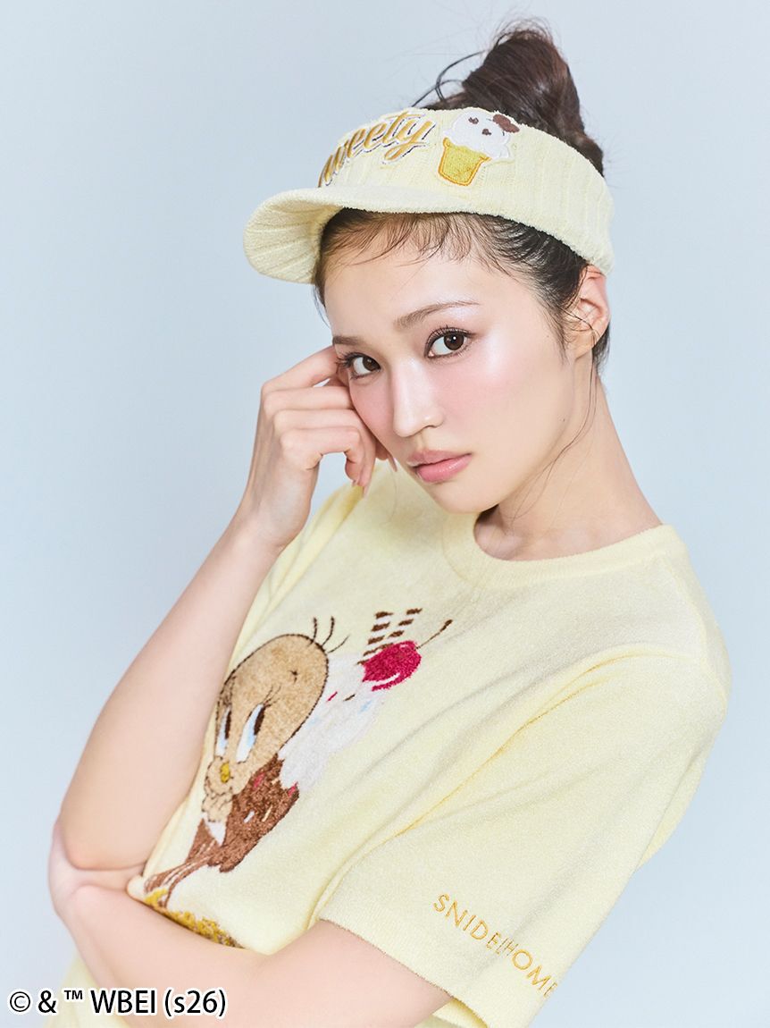 SNIDEL HOME「【Tweety】モチーフニットプルオーバー」|ルームウェア|