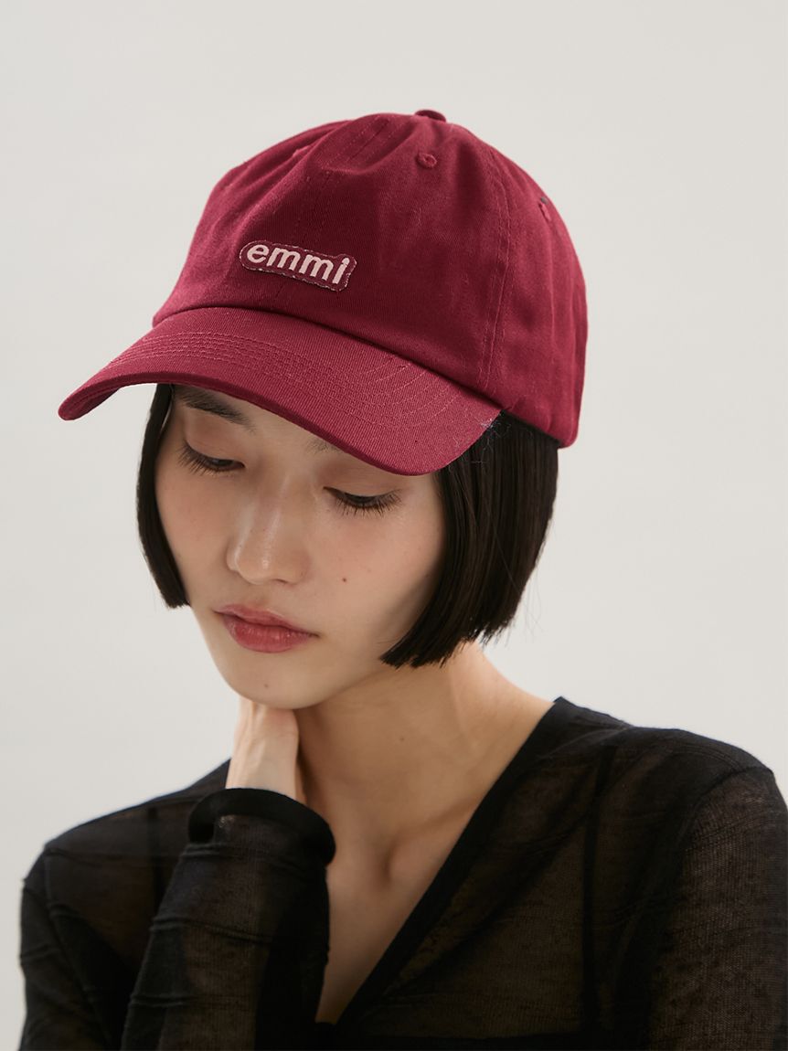 emmi atelier「emmiロゴコットンキャップ」|キャップ・キャスケット|BUR