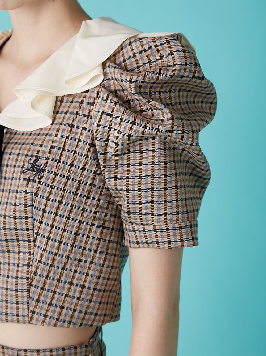 LILY BROWN「【LILY BROWN&times;Hearts2Hearts】フレアカラートップス」|Tシャツ・カットソー|